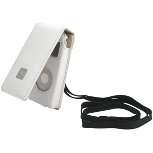 White Leather Nano IPod Case